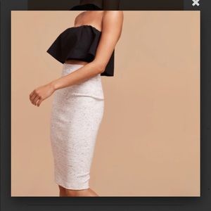 Aritzia Wilfred Dark Grey speckled Skirt size S